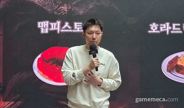 크리에이터 '승우아빠'의 메뉴 소개로 시작 (사진: 게임메카 촬영)