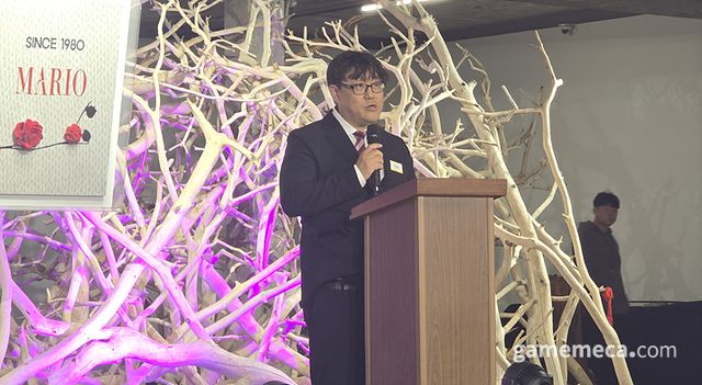 MGM IP 유니버스 2026을 설명하는 (사진: 게임메카 촬영)