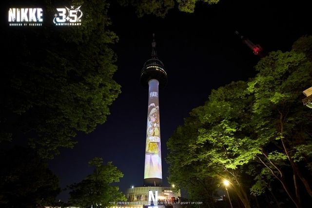 랜드마크 옥외 광고 현장(사진제공: 레벨 인피니트)