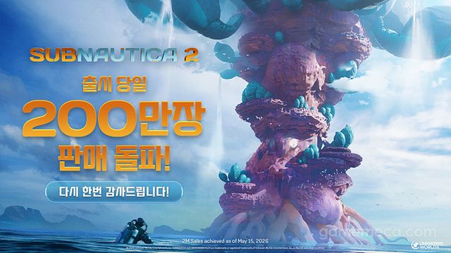 출시 초반부터 200만 장을 판매했다 (사진제공: 크래프톤)