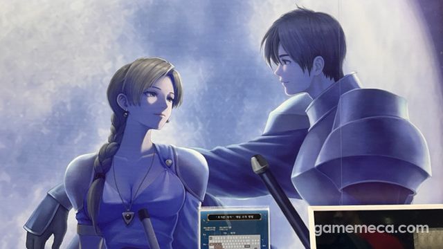 플레이엑스포 대원미디어 부스에 위치한 포가튼사가 리메이크 시연대 (사진: 게임메카 촬영)