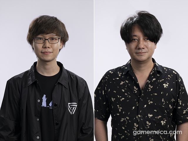 왼쪽부터 나오토 프로듀서, 키노시타 디렉터 (사진제공: 캡콤)