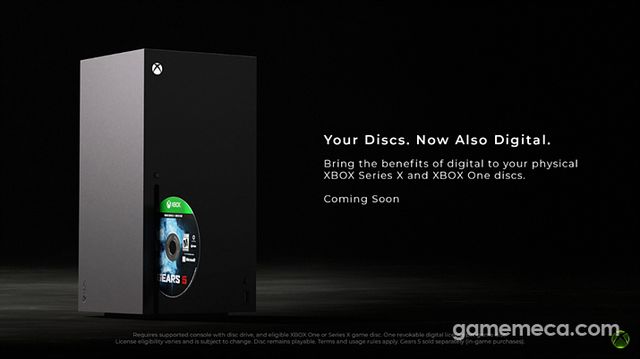 Xbox가 디스크 보유자에게 디지털 라이선스를 지급할 예정이다 (사진출처: Xbox 공식 유튜브 채널)