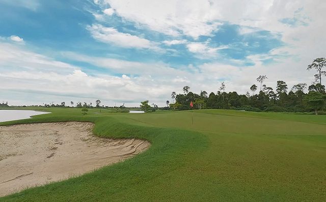 LIKU코스 10번홀 그린 주변.