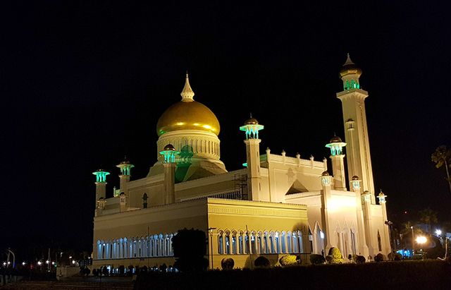 브루나이 모스크 야경.