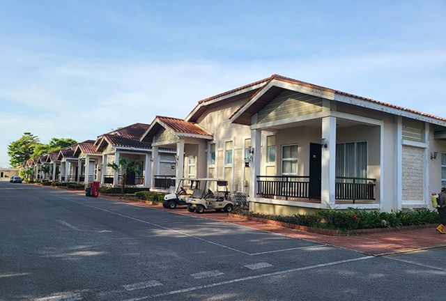 이스트우드 밸리GC의 독립적인 빌라 형식의 숙소 전경.