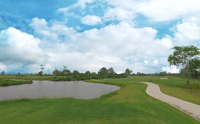 OLD 코스에서 가장 어려운 MIRI 코스 6홀 파5 전경.