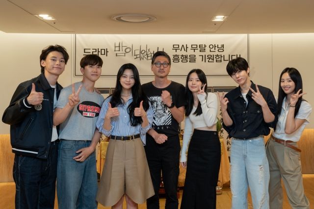 이재인X김우석X최예빈→안지호, '밤이 되었습니다' 리딩 현장 공개