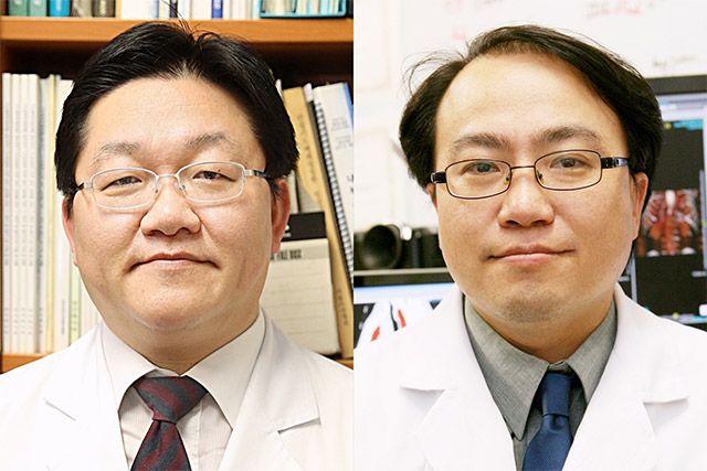(왼쪽부터) 서울아산병원 영상의학과 서준범 교수, 융합의학과 김남국 교수 /사진 제공=서울아산병원