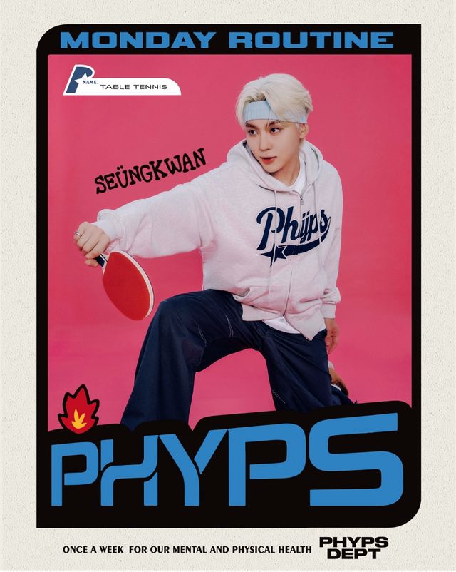 세븐틴 승관, 캐주얼 브랜드 PHYPS 첫 뮤즈 발탁…체육학과 부교수 콘셉트 소화