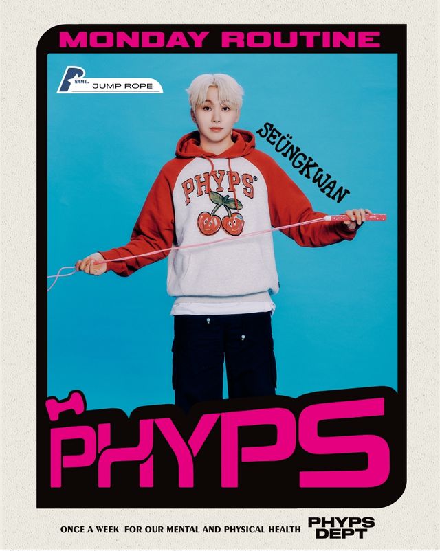 세븐틴 승관, 캐주얼 브랜드 PHYPS 첫 뮤즈 발탁…체육학과 부교수 콘셉트 소화