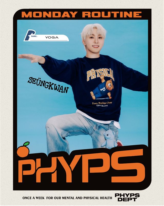 세븐틴 승관, 캐주얼 브랜드 PHYPS 첫 뮤즈 발탁…체육학과 부교수 콘셉트 소화