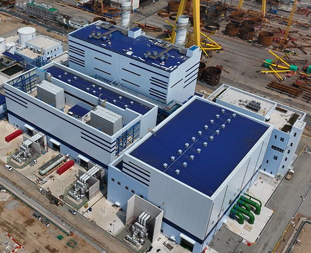 GE버노바의 HA가스터빈이 탑재된 통영천연가스발전소./사진=GE버노바