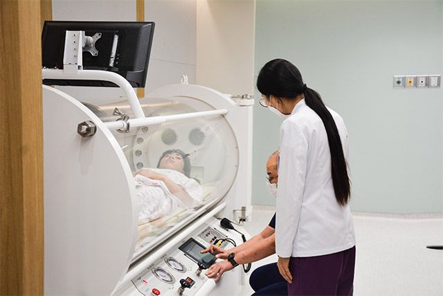 한림대동탄성심병원 고압산소치료센터 /사진 제공=한림대학교동탄성심병원