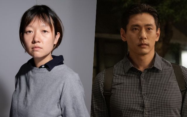 영화 '패스트 라이브즈'를 연출한 셀린 송 감독과 스틸컷 / 사진 : CJ ENM (포토그래퍼: Matthew Dunivan)