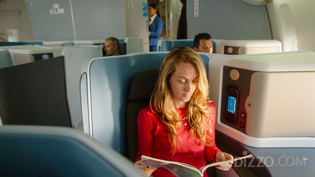 KLM 네덜란드 항공 새로운 보잉 777 월드 비즈니스 클래스 좌석