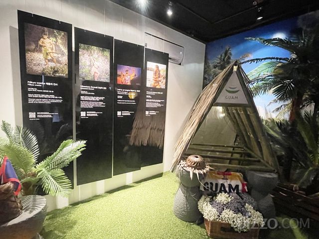 괌정부관광청 '컬러오브괌 성수 ' 팝업 내 '괌 역사&문화존'(사진촬영=서미영 기자)