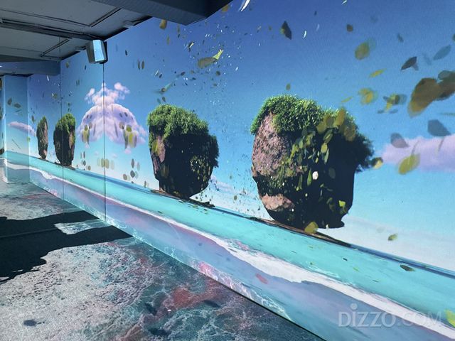 괌정부관광청 '컬러오브괌 성수 ' 팝업 내 '미디어 아트존'(사진촬영=서미영 기자)