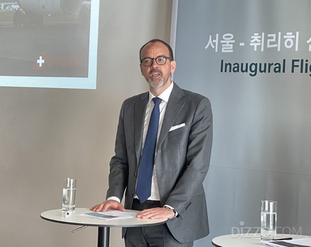 스위스 항공 최고 재무 책임자 마쿠스 빈커트(Markus Binkert)(사진촬영=서미영 기자)