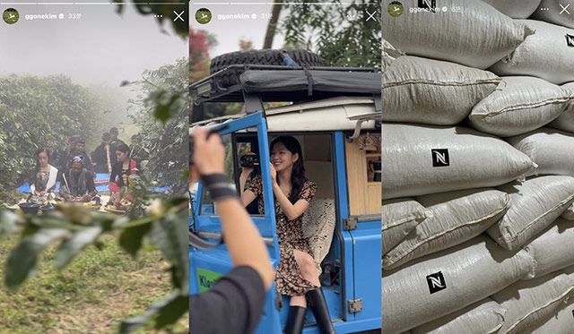 네스프레소 브랜드 앰배서더 김고은 커피농장 방문 이미지./사진=김고은 인스타그램