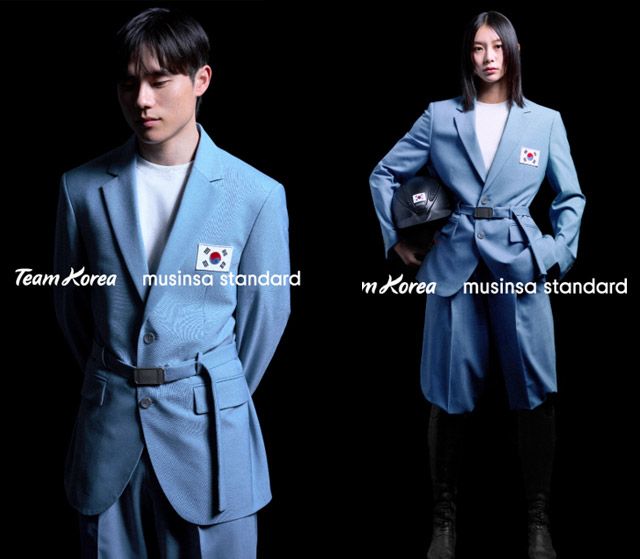 무신사 스탠다드가 제작한 ‘제33회 파리 하계올림픽대회’ 대한민국 국가대표팀 개·폐회식 단복 화보./사진=무신사
