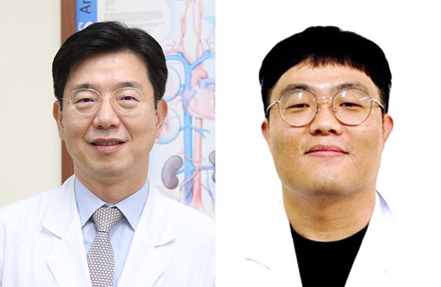 (왼쪽부터)서울아산병원 심장내과 김영학 교수, 아산생명과학연구원 빅데이터연구센터 전태준 박사 /사진 제공=서울아산병원