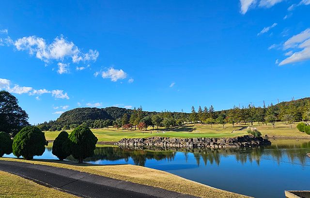 5번홀 티박스에서 바라본 주변 홀 전경.