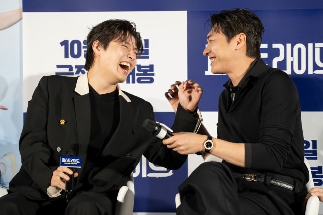 영화 '퍼스트 라이드' 제작보고회 당시 모습 / 사진 : 쇼박스