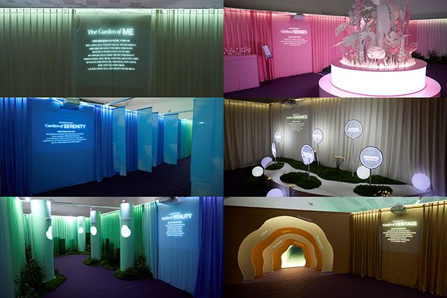 컬리는 이번 뷰티페스타에서 나만의 아름다움을 찾는 5개의 정원으로 구성했다./사진=컬리