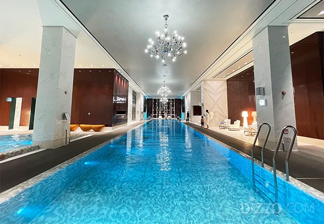 코트야드 메리어트 평택 실내 수영장(사진촬영=서미영 기자)