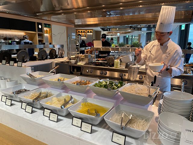 타볼로 24(Tavolo 24)에서 제공하는 조식 메뉴 중 쌀국수 코너(사진촬영=서미영 기자)