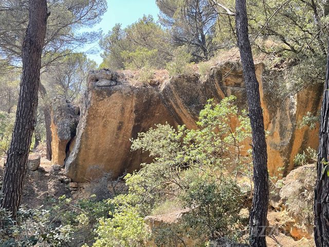 비베뮈스 채석장의 거대한 바위 덩어리들.(사진촬영=서미영 기자)