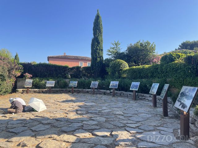 '화가들의 정원'에는 8개의 이젤이 설치되어 있다.(사진촬영=서미영 기자)