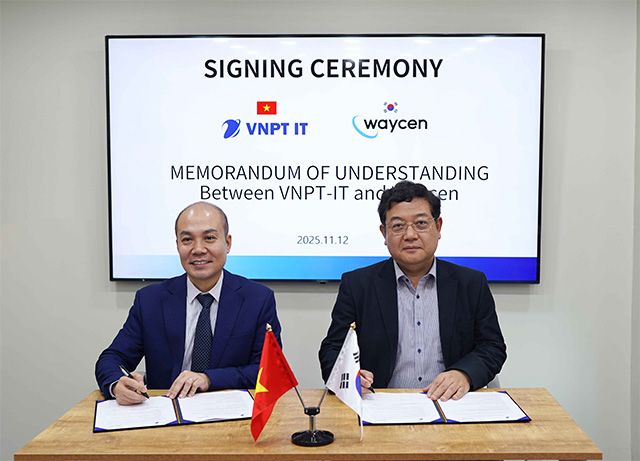 (왼쪽부터)VNPT IT 호앙대표, 웨이센 김경남 대표 /사진 제공=웨이센