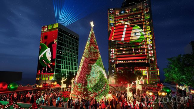 윈터페스트 몰입형 라이트 쇼 인 센트럴 (사진제공=홍콩관광청)