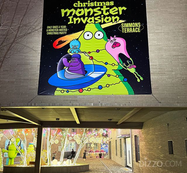 시몬스 테라스의 올해의 콘셉트는 ‘CHRISTMAS MONSTER INVASION’이다.(사진촬영=서미영 기자) 