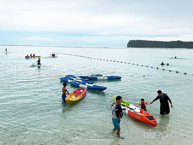투몬비치에서 클럽메이트와 함께하는 해양 스포츠(사진촬영=서미영 기자)