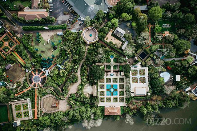 하늘에서 내려다본 해밀턴가든(사진제공=TNZ)