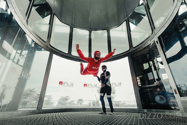 센토사 아이플라이를 방문한 배우 데이비드 코런스웻(사진제공=싱가포르 관광청)