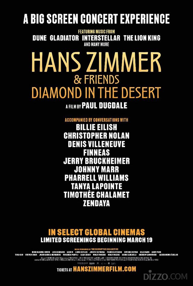 한스 짐머 & 프렌즈 다이아몬드 인 더 데저트 포스터