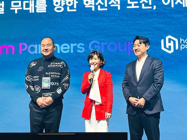 스카이벤처스 이진웅 대표, 함파트너스 함시원 대표, 케이팝머치 송정현 대표.(왼쪽부터)./사진=함파트너스