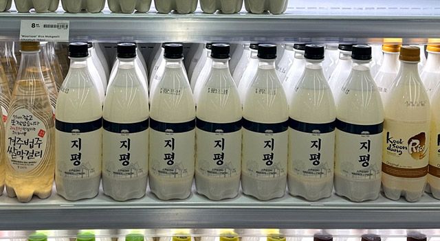 호주 시드니 로즈마켓에 진열된 지평 프레시 제품들./사진=지평주조