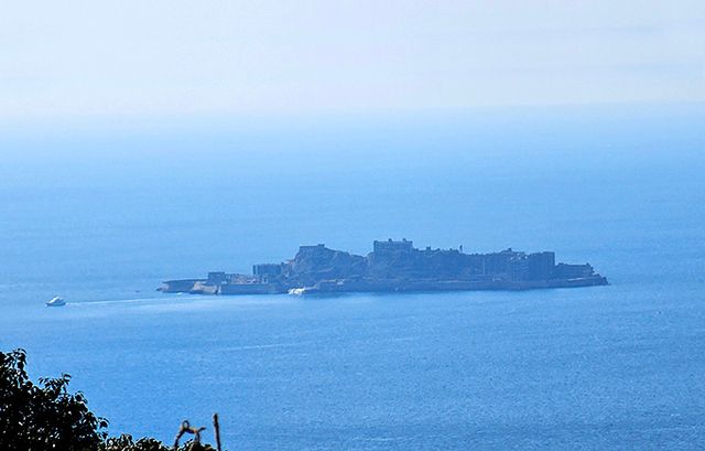 노모자키GC에서 바라본 군함도.