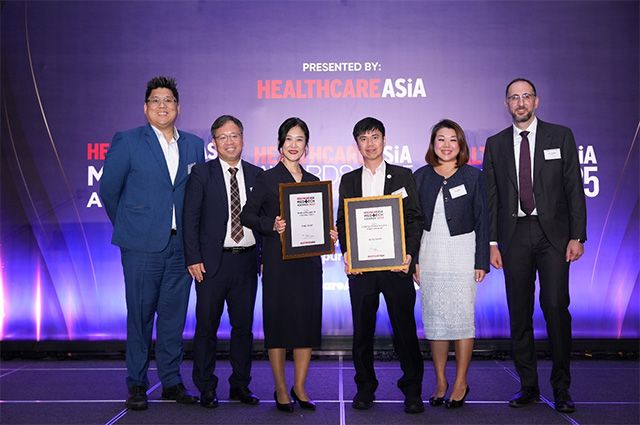 (왼쪽부터) GE 헬스케어 동남아 지역 대표 림삭시안 (Lim, Socksian), GE헬스케어 코리아 서비스 사업부 황영재 부장, GE헬스케어 코리아 커뮤니케이션팀 한진희 상무 등 /사진 제공=GE헬스케어