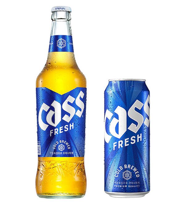 리뉴얼된 카스 프레시 패키지./사진=오비맥주