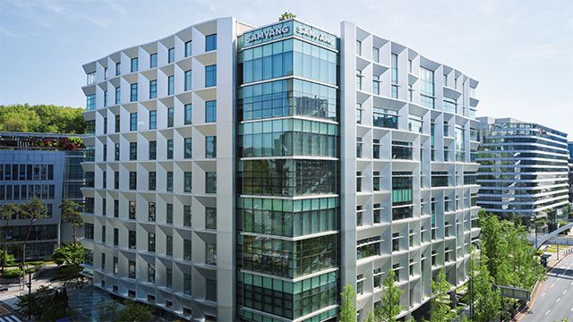 삼양디스커버리센터 전경. 삼양홀딩스는 의약바이오사업 분할을 통해 신설법인 ‘삼양바이오팜’의 독립 상장을 추진하고 있다. /사진 제공=삼양홀딩스