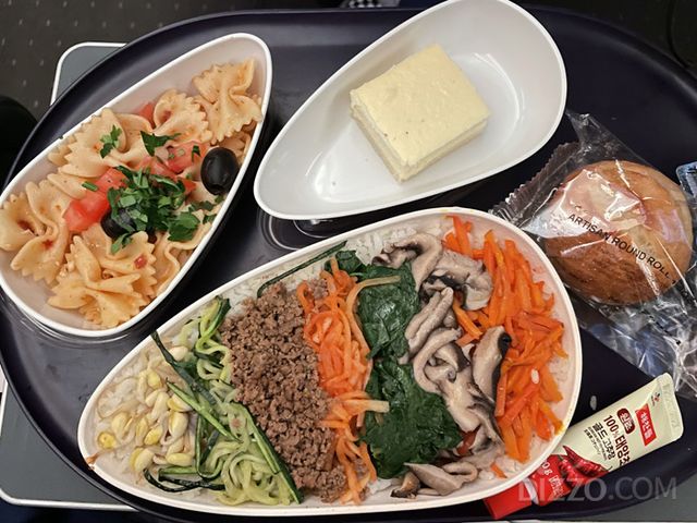 에어프레미아에서 제공하는 기내식 불고기비빔밥