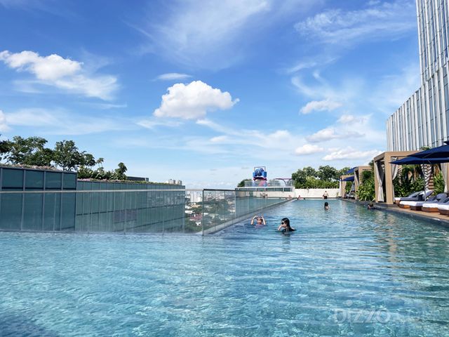 솔레어 리조트 노스 야외 수영장(사진촬영=서미영 기자)