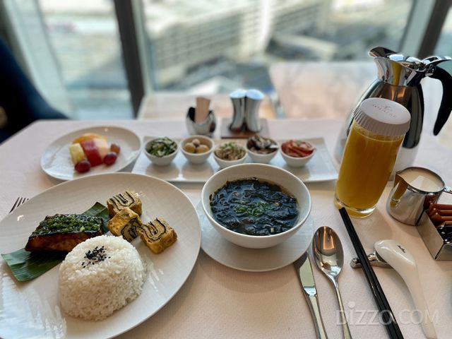 솔레어 리조트 노스의 인룸다이닝 중 한식 메뉴(사진촬영=서미영 기자)