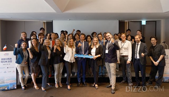 코트다쥐르 미디어오찬 단체사진(사진제공=프랑스관광청)